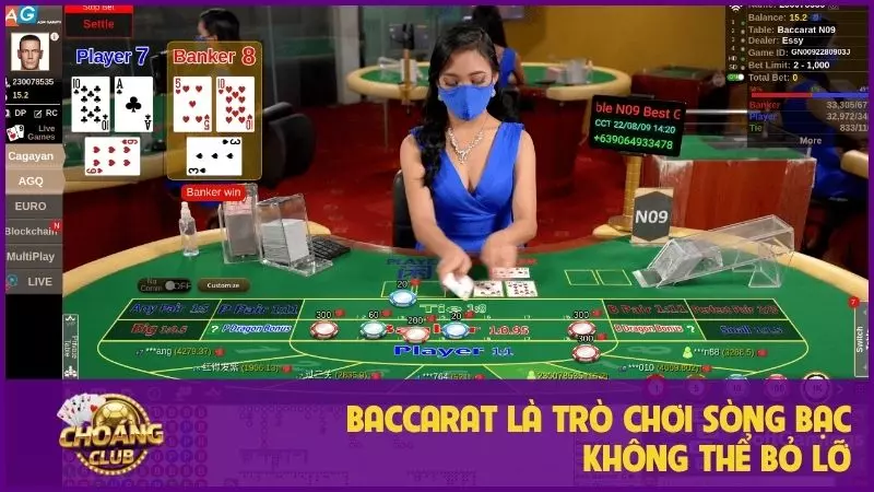 Baccarat Choangclub: Chiến lược từ A-Z, bỏ túi bí quyết chơi hiệu quả 1 Baccarat là trò chơi sòng bạc không thể bỏ lỡ