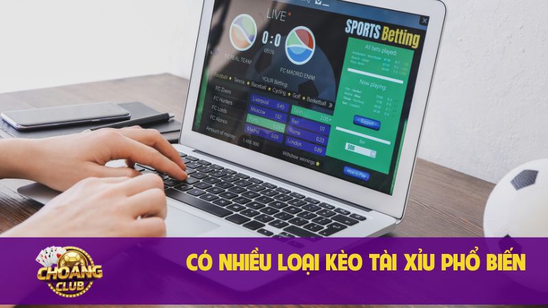 Có nhiều loại kèo Tài Xỉu phổ biến 