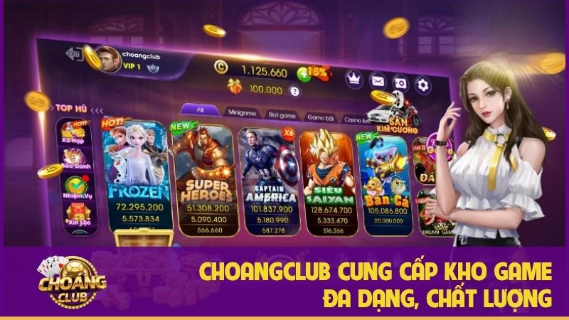 Choangclub – Nền tảng cá cược trực tuyến uy tín và chất lượng 27 Choáng Club sở hữu kho game chất lượng, đẳng cấp